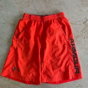 Under Armour Burnt Orange Basketball Shorts